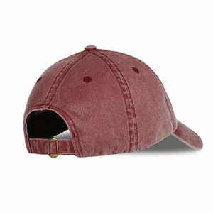 Casquette de baseball rouge en toile avec sangle réglable, unisexe, pour la pêche, 6 panneaux, décontractée, pour l'hiver, le printemps et l'été - Product Image 5