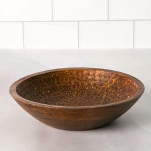 Cuencos de Madera Hechos a Mano, Diseño Vintage con Vetas Naturales, Ecológicos, AL MALIK CRAFT, para Servir Alimentos, Uso Doméstico - Product Image 1
