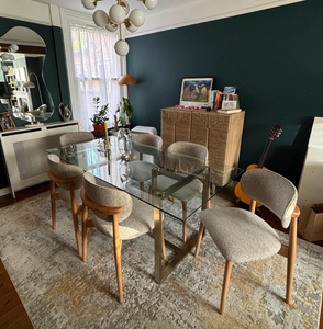 Chaise de salle à manger moderne et confortable en bois de caoutchouc massif pour la maison et le bureau – Meilleur prix – Ensemble de meubles de salon en gros - Product Image 2