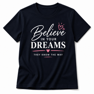 T-shirt décontracté rose personnalisé de haute qualité pour femme, col rond, manches courtes, imprimé par transfert thermique, 100 % coton respirant - Product Image 1