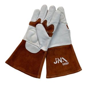 Gants de soudeur en cuir de vachette allongés, absorbants la transpiration, pour soudage électrique TIG et ponçage - Product Image 2