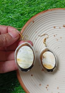 Handmade Polished Buffalo Horn Animal <b>Dangle</b> <b>Earrings</b> Eco-Friendly Boho Jewelry - Product Image 3