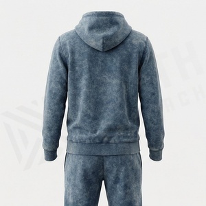 Chándal Personalizado para Hombre con Lavado Ácido, de Algodón, Unisex, Holgado, Transpirable, Ropa Deportiva con Etiquetas de Marca Personalizadas, Ropa de Gimnasio - Product Image 2