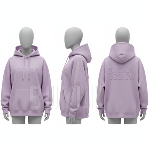 เสื้อฮู้ดซิปแบบสั่งทำพิเศษ ลายนูน สีฟ้าอ่อน ผ้าฟลีซ สวมใส่สบาย สีพื้น โลโก้ด้านหน้า เหมาะสำหรับใส่ในฤดูใบไม้ร่วง - Product Image 4