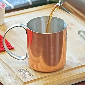Taza Moscow Mule, Elegante Taza de Cobre Martillado con Asa Resistente para Servir Bebidas en Cocina, Bar, Restaurante, Hotel - Product Image 1