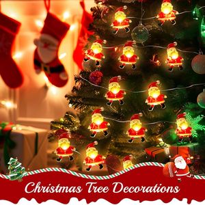 10FT 30 <b>LED</b> Indoor Christmas Decorations Santa Claus Fairy String <b>Lights</b> Battery Operated for Xmas <b>Tree</b> Party - Product Image 2