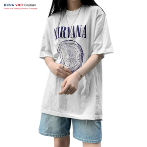 เสื้อคอตตอนใส่ได้ทั้งชายและหญิง, เสื้อสีแบบลำลองสไตล์สตรีท - Product Image 1