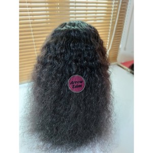 Natural 13x4 Transparent for Lace Front <b>Wig</b> One Donor Virgin Indian Remy <b>Human</b> Hair 150% Density Glueless Bangs Natural Spring - Product Image 3