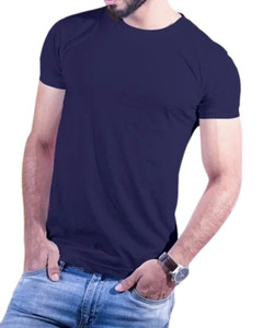 Camiseta Estilo Jersey de 160g, Transpirable, Ecológica, Antiencogimiento, con Ribete en Contraste, Cuello Redondo, Corte Regular, Casual Elegante para Hombre - Product Image 3