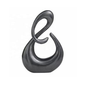 Figurine Design Moderne Sculpture Abstraite Aluminium Maison Moderne Sculpture De Table Bureau Métal Fabriqué Cadeau De Mariage Sculpture - Product Image 3