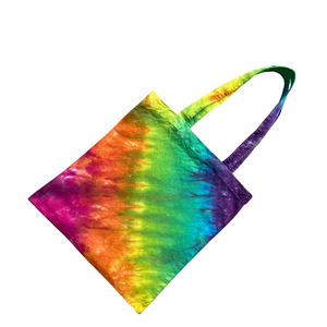 New Simple Everyday Use Breathable Tie Dye Cotton Tote <b>Bag</b> Geometric Pattern Long Handle Shoulder Strap Large Capacity Shopping - Product Image 3