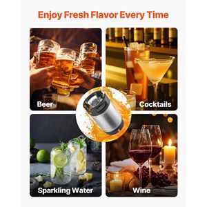 Fusto Corny da 2,5 Galloni in Acciaio SUS304 con Chiusura a Sfera, Doppie Maniglie in Gomma, Fondo Rinforzato in Gomma per Attrezzature per la Produzione di Cold Brew - Product Image 6