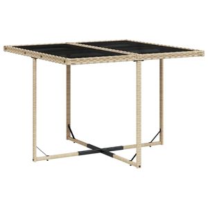 Set di 8 Pezzi per Sala da Pranzo da Giardino in Beige e Nero - Product Image 3