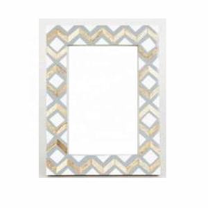 Marco de fotos con incrustaciones de hueso de diseño elegante para escaparate de mesa marco de fotos hecho a mano Marco de regalo de boda en precio al por mayor - Product Image 4