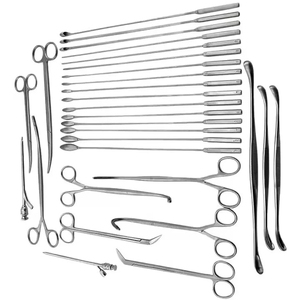 Kit d'instruments chirurgicaux pour chéloscystectomie et chirurgie générale, 25 pièces, en acier inoxydable, avec étui de stérilisation, certifié CE médical - Product Image 5