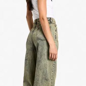 Wholesale Wholesale Women's Denim Stretchy Jean <b>Pants</b> Skinny Jeans <b>Pant</b> Apparel Stock Women Jeans Washed <b>Down</b> Loose Baggy - Product Image 3