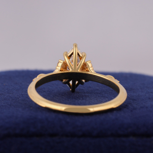 2.5 CT Marquise Lab-Grown Diamond Engagement <b>Ring</b> Six Claw Prong Setting <b>Proposal</b> <b>Ring</b> - Product Image 6