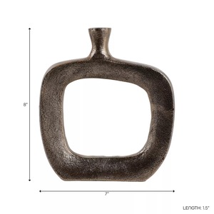 Blooming <b>Wall</b> Vase Industrial Design With Handle 8 In Length 4.5 In Height - Product Image 5