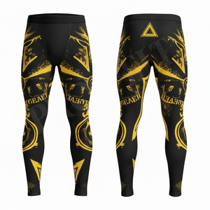 Customized Clothing UV Protection Swimming Workout Training Fitness Yoga Compression Leggings For Men's Full Length OEM ODM Pant - Product Image 5