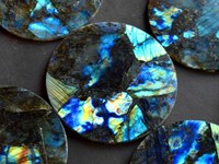 Plateau en labradorite, sous-verres carrés multicolores en pierre de lune arc-en-ciel naturelle, de haute qualité, polis, faits à la main, absorbants, pour