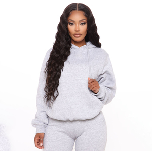 Sweat à capuche oversize personnalisé pour femme, en molleton de coton français de haute qualité - Product Image 1