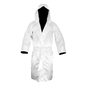 Robe de boxe personnalisée pour hommes, tenue de combat professionnelle, vêtements d'entraînement et de compétition, satin léger et respirant, vêtements de sport - Product Image 1
