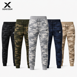 Pantalon de jogging pour homme X Sports City, motif camouflage gris, logo personnalisé, très demandé, couleur et design tendance, très apprécié - Product Image 1