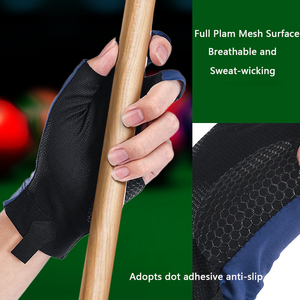 Guantes de Billar Deportivos de Primera Calidad, Personalizables, Coloridos, de 3 Dedos, Transpirables, Impermeables y Resistentes al Viento, para Uso con Taco de Billar, Hechos con Spandex - Product Image 5