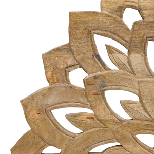 Tête de lit Vandana Vista Vertex Lotus en bois de manguier sculpté, 160 cm - Product Image 4