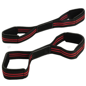 Sangle de musculation unisexe Misha Sports & Fitness, sangle en forme de 8, haute élasticité, fermeture à pression, sangle en forme de 8 personnalisable, musculation - Product Image 3