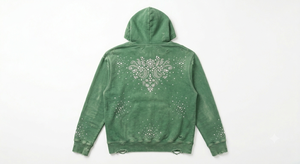 Sudadera con Capucha Vintage Lavada 100% Algodón para Hombre, Oversize, Forrada, Tejida, de Punto, Gruesa, para Invierno, Estilo Urbano, con Logotipo Personalizado - Product Image 2