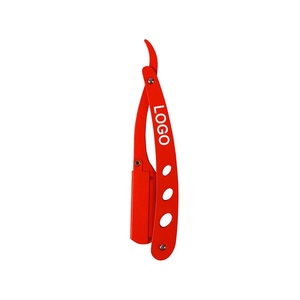 High Quality RSI Classic <b>Straight</b> Edge Folding Barber <b>Razor</b> with Stainless Steel Blade Plastic Handle for Men Beard Hair Shaving - Product Image 1