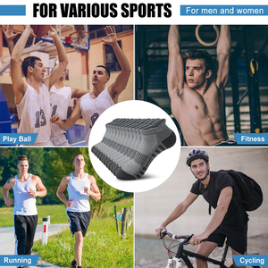Youth Fitness Active Sports Athletic Spandex/Nylon <b>Grip</b> Crew <b>Socks</b> Customizable Stretch Fabric Soccer Anti-Bacterial Breathable - Product Image 2
