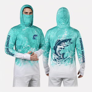 Camiseta de Pesca para Hombre OEM ODM, de Verano, para Exteriores, de Secado Rápido, Transpirable, Spandex/Poliéster, UPF50+, Impermeable, Antibacteriana, Personalizada - Product Image 1