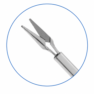 Ciseaux de coupe horizontaux micro-ophtalmiques en titane de qualité professionnelle, pointes à 45 degrés, disponibles en 20G à 25G - Product Image 5
