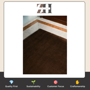 Tapis Zaari Nocturne de luxe en mohair noué à la main, qualité supérieure, motif ondulé, écologique et antidérapant, hauteur de poils de 10 mm - Product Image 6