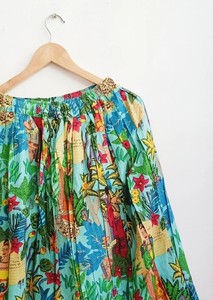 Handmade Floral Design Cotton <b>Skirt</b> Indian Women Maxi <b>Skirt</b> - Product Image 3