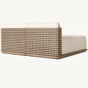 Esta tumbona doble es perfecta para relajarse en la playa con tu pareja. Su estilo moderno se complementa con una espuma cómoda. - Product Image 4