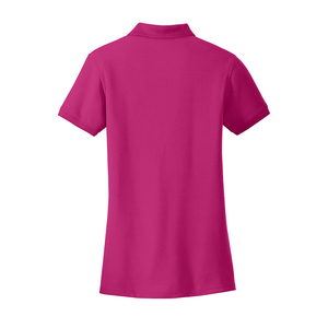 Camiseta de Manga Corta con Cuello Polo para Mujer, Color Sólido, Corte Regular, Transpirable, 100% Poliéster, Informal, para Primavera/Verano - Product Image 2
