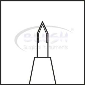 Universal Cataract 4 Edge 60° Diamond Knife Ophthalmic <b>Micrometer</b> Corneal Incision Instrument CE ISO Certified By Blush Surgical - Product Image 5