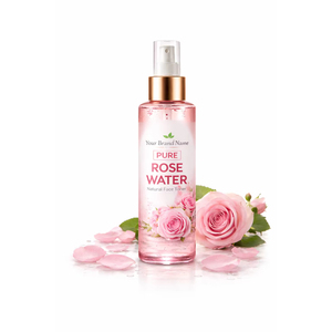 Spray Facial de Agua de Rosas Orgánica, Tónico Herbal para Piel Seca, Ingredientes Naturales, Suministro al por Mayor desde India - Product Image 1