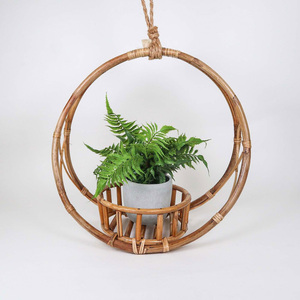 Pot de fleurs en rotin artisanal à prix avantageux, grand panier à plantes pour décoration intérieure et extérieure - Product Image 1