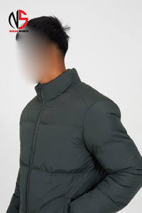 Chaqueta Acolchada con Cuello Tipo Campana de Alta Calidad, Resistente al Viento, Cálida para Invierno, Chaqueta de Burbujas para Hombre con Bolsillos - Product Image 6
