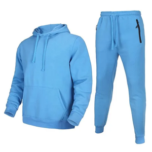 Conjunto Deportivo Ecológico para Hombre, Sudadera con Capucha de Manga Larga y Cierre Completo, Pantalones Deportivos, Conjunto para Correr - Product Image 2
