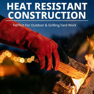 Gants de soudeur en cuir pleine fleur résistants au feu et durables, gants de sécurité résistants à la chaleur pour le travail, gants de sécurité pour le soudage et les outils manuels en métal - Product Image 6