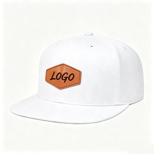 Casquettes Snapback en Cuir Personnalisées en Gros, Casquettes de Baseball Hip Hop à Visière Plate, Vierge, Faible MOQ, Logo Personnalisé, Vietnam - Product Image 3
