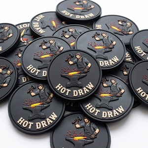 Parches de PVC personalizados al por mayor, insignias redondas de silicona para montañeros, emblemas para refugios al aire libre, fabricante de chaquetas de invierno - Product Image 6