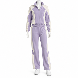 Custom Private Label <b>Plain</b> Women <b>Tracksuit</b> OEM Serviced 2026 New Arrival Custom Logo Fashion Sportswear Women <b>Tracksuits</b> - Product Image 1
