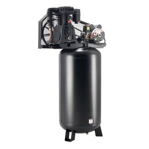 Compresor de Aire Industrial de Servicio Pesado de 5 HP, 12 SCFM, 90-145 PSI, Lubricado con Aceite, Tanque de 60 Galones, Modelo D0100X3KZEJ - Product Image 1