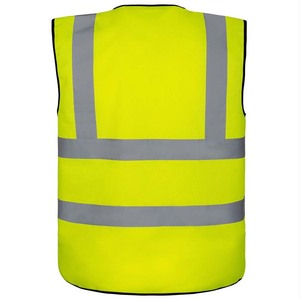 Chaleco de Seguridad Reflectante Personalizado para Hombre, de Alta Calidad, con Cinta Reflectante de Alta Visibilidad, Impermeable, de Poliéster, con Logotipo - Product Image 3